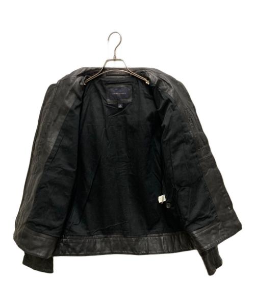 BANANA REPUBLIC（バナナリパブリック）BANANA REPUBLIC (バナナリパブリック) レザージャケット ブラック サイズ:Ⅿの古着・服飾アイテム