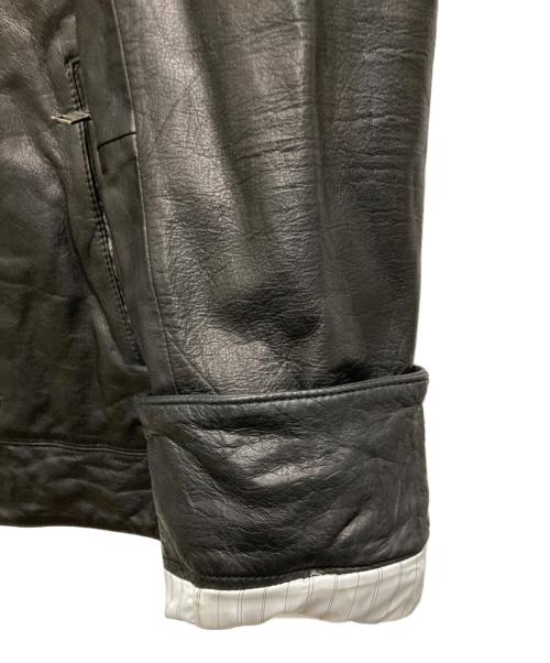 BANANA REPUBLIC（バナナリパブリック）BANANA REPUBLIC (バナナリパブリック) レザージャケット ブラック サイズ:Ⅿの古着・服飾アイテム