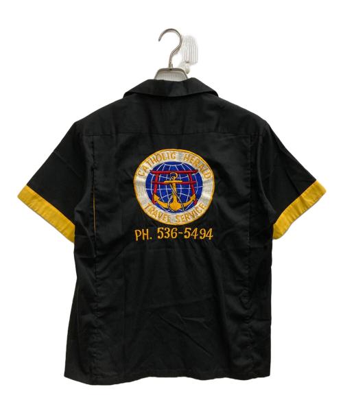 USED（ユーズド）USED (ユーズド) 60's~ ボウリングシャツ ブラック サイズ:38の古着・服飾アイテム