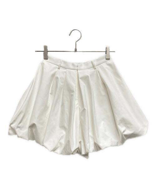 Snidel（スナイデル）Snidel (スナイデル) バルーンミニスコート ホワイトの古着・服飾アイテム