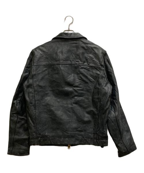 French Army（フランス軍）French Army (フレンチアーミー) 80'S~ パイロットレザージャケット ブラック サイズ:52の古着・服飾アイテム