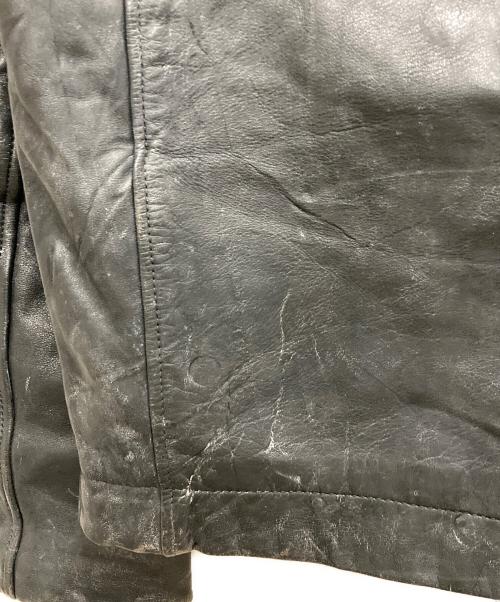 French Army（フランス軍）French Army (フレンチアーミー) 80'S~ パイロットレザージャケット ブラック サイズ:52の古着・服飾アイテム