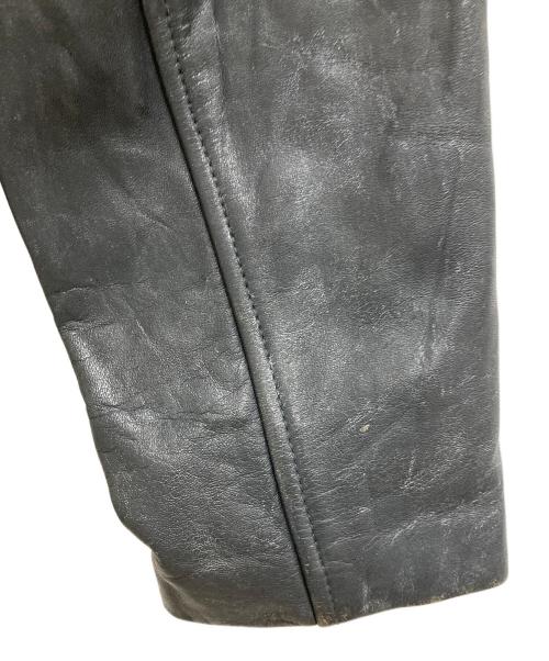 French Army（フランス軍）French Army (フレンチアーミー) 80'S~ パイロットレザージャケット ブラック サイズ:52の古着・服飾アイテム