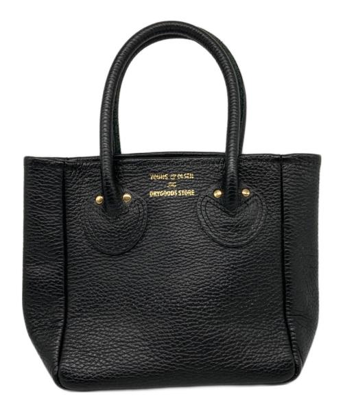 YOUNG & OLSEN The DRYGOODS STORE（ヤングアンドオルセン ザ ドライグッズストア）YOUNG & OLSEN The DRYGOODS STORE (ヤングアンドオルセン ザ ドライグッズストア) EMBOSSED LEATHER TOTE XS ブラックの古着・服飾アイテム