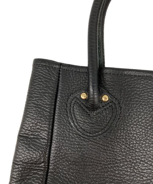 YOUNG & OLSEN The DRYGOODS STORE（ヤングアンドオルセン ザ ドライグッズストア）YOUNG & OLSEN The DRYGOODS STORE (ヤングアンドオルセン ザ ドライグッズストア) EMBOSSED LEATHER TOTE XS ブラックの古着・服飾アイテム