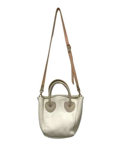 YOUNG & OLSEN The DRYGOODS STORE（ヤングアンドオルセン ザ ドライグッズストア）YOUNG & OLSEN The DRYGOODS STORE (ヤングアンドオルセン ザ ドライグッズストア) EMBOSSED LEATHER TOTE S ホワイトの古着・服飾アイテム