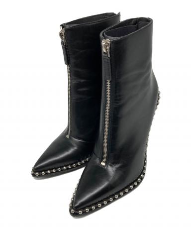アレキサンダーワンAlexander Wang カーキ スタッズ付ショートブーツ 3049004860170289_01_1776w.jpeg