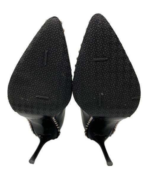 ALEXANDER WANG（アレキサンダー・ワン）ALEXANDER WANG (アレキサンダーワン) スタッズヒールブーツ ブラック サイズ:36の古着・服飾アイテム