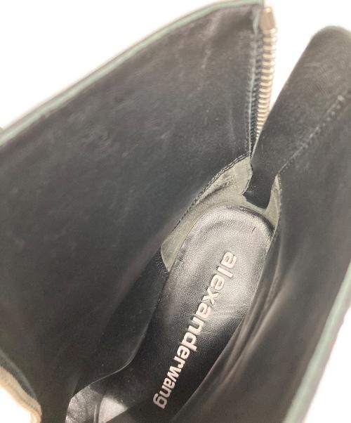 ALEXANDER WANG（アレキサンダー・ワン）ALEXANDER WANG (アレキサンダーワン) スタッズヒールブーツ ブラック サイズ:36の古着・服飾アイテム