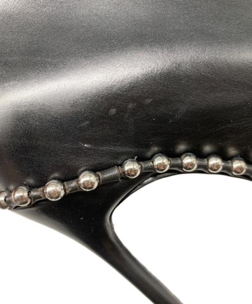 ALEXANDER WANG（アレキサンダー・ワン）ALEXANDER WANG (アレキサンダーワン) スタッズヒールブーツ ブラック サイズ:36の古着・服飾アイテム