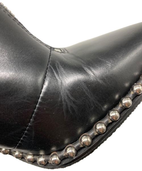 ALEXANDER WANG（アレキサンダー・ワン）ALEXANDER WANG (アレキサンダーワン) スタッズヒールブーツ ブラック サイズ:36の古着・服飾アイテム