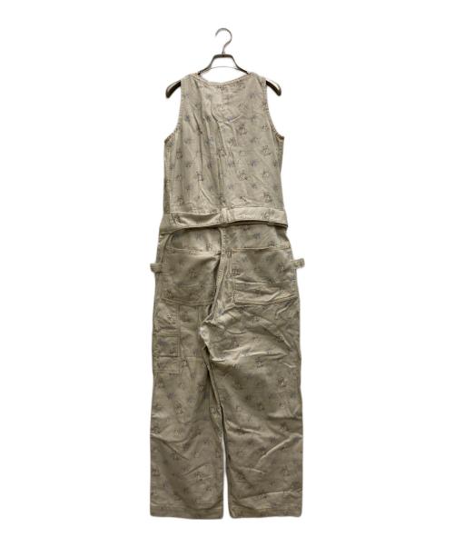 KAPITAL（キャピタル）KAPITAL (キャピタル) フラワープリントN/Sオールインワン ホワイトの古着・服飾アイテム