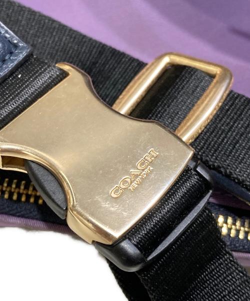 COACH（コーチ）COACH (コーチ) ボディバッグ ブラウン×パープルの古着・服飾アイテム