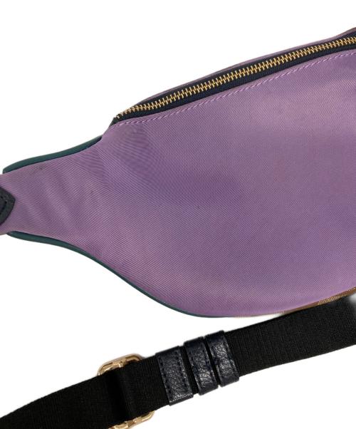 COACH（コーチ）COACH (コーチ) ボディバッグ ブラウン×パープルの古着・服飾アイテム