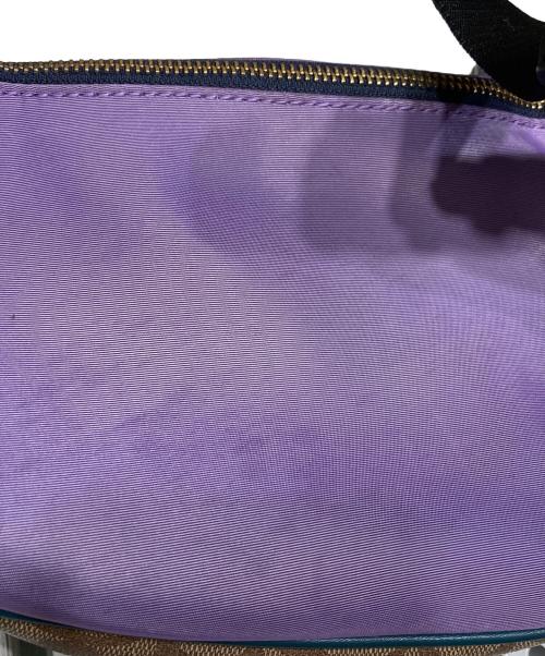 COACH（コーチ）COACH (コーチ) ボディバッグ ブラウン×パープルの古着・服飾アイテム