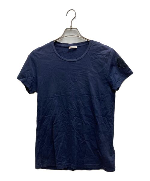 MONCLER（モンクレール）MONCLER (モンクレール) 袖ロゴクルーネックTEE ネイビー サイズ:Lの古着・服飾アイテム
