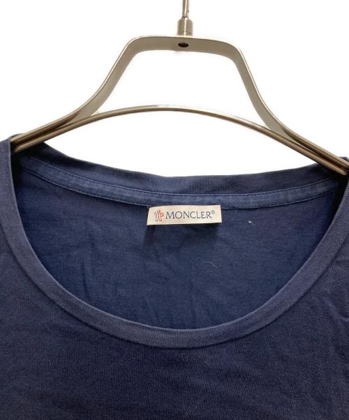 MONCLER（モンクレール）MONCLER (モンクレール) 袖ロゴクルーネックTEE ネイビー サイズ:Lの古着・服飾アイテム
