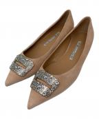 PELLICOペリーコ）の古着「ビジューパンプス」｜ベージュ