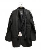 Y/PROJECTワイ プロジェクト）の古着「Insert Scarf Blazer」｜ブラック