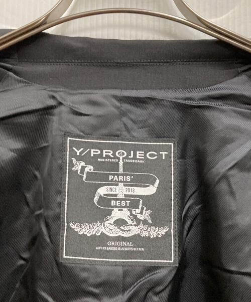 Y/PROJECT（ワイ プロジェクト）Y/project (ワイ プロジェクト) Insert Scarf Blazer ブラック サイズ:Mの古着・服飾アイテム