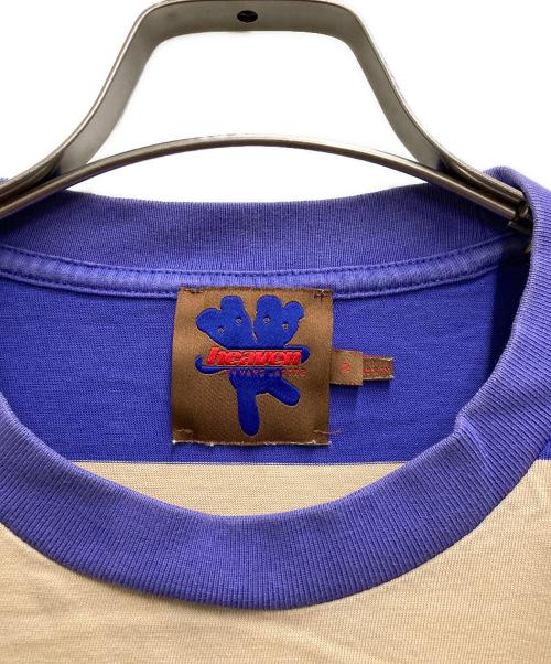 Heaven by Marc Jacobs（ヘブンバイマークジェイコブス）Heaven by Marc Jacobs (ヘブンバイマークジェイコブス) Stripe Longsleeve ベージュ×パープル サイズ:Sの古着・服飾アイテム