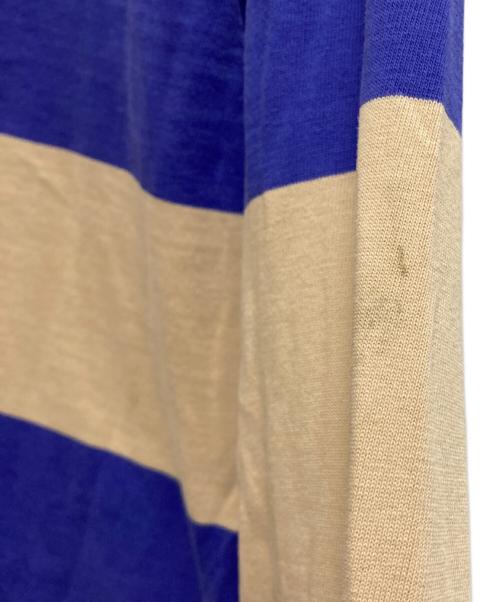 Heaven by Marc Jacobs（ヘブンバイマークジェイコブス）Heaven by Marc Jacobs (ヘブンバイマークジェイコブス) Stripe Longsleeve ベージュ×パープル サイズ:Sの古着・服飾アイテム