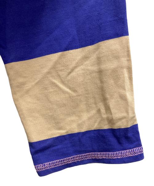 Heaven by Marc Jacobs（ヘブンバイマークジェイコブス）Heaven by Marc Jacobs (ヘブンバイマークジェイコブス) Stripe Longsleeve ベージュ×パープル サイズ:Sの古着・服飾アイテム