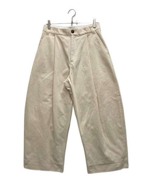 STUDIO NICHOLSON（スタジオ ニコルソン）STUDIO NICHOLSON (スタジオ ニコルソン) Deep Pleat Volume Pant ベージュ サイズ:Sの古着・服飾アイテム