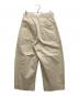 STUDIO NICHOLSON (スタジオ ニコルソン) Deep Pleat Volume Pant ベージュ サイズ:S：14000円