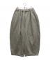 HARVESTY（ハーベスティー）の古着「SILKETE FLEECE CROPPED EASY CIRCUS PANTS」｜グレー