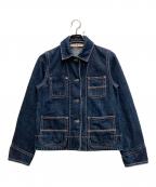 MARNIマルニ）の古着「ピンクステッチデニムジャケット」｜インディゴ