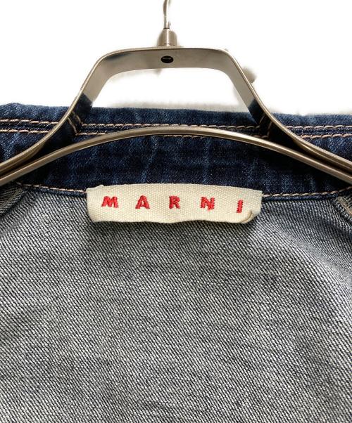 MARNI（マルニ）MARNI (マルニ) ピンクステッチデニムジャケット インディゴ サイズ:42の古着・服飾アイテム