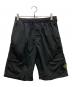 STONE ISLAND（ストーンアイランド）の古着「ガーメントダイナイロンメタルシャーリングショーツ」｜ブラック