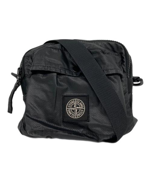 STONE ISLAND（ストーンアイランド）STONE ISLAND (ストーンアイランド) GARMENT DYED BUMBAG ブラックの古着・服飾アイテム