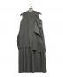 ENFOLD (エンフォルド) SQUARE DRAPE DRESS グレー サイズ:36：16000円