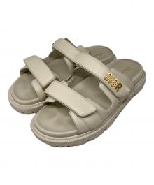 Christian Dior（クリスチャン ディオール）の古着「Dioract スライドサンダル」｜ベージュ