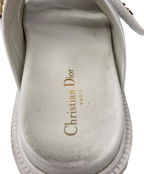 Christian Dior（クリスチャン ディオール）Christian Dior (クリスチャン ディオール) Dioract スライドサンダル ベージュ サイズ:38の古着・服飾アイテム