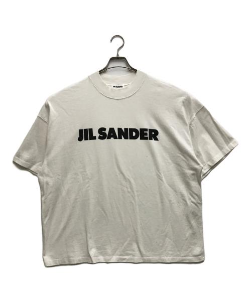 JIL SANDER（ジルサンダー）JIL SANDER (ジルサンダー) ロゴプリントＴシャツ ホワイト サイズ:Mの古着・服飾アイテム