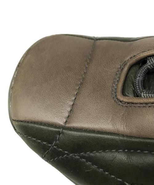 PRADA SPORTS（プラダスポーツ）PRADA SPORTS (プラダスポーツ) 00's スクエアトゥレザースニーカー ブラウン×グリーン サイズ: 8 1/2の古着・服飾アイテム