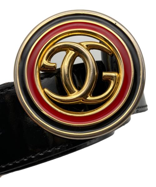 GUCCI（グッチ）GUCCI (グッチ) レザーベルト ブラック サイズ:32/80の古着・服飾アイテム