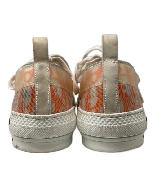 DIOR HOMME（ディオール オム）DIOR HOMME (ディオール オム) トロッターラバーキャンバス スニーカー ホワイト×オレンジ サイズ:42の古着・服飾アイテム