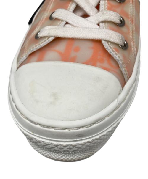 DIOR HOMME（ディオール オム）DIOR HOMME (ディオール オム) トロッターラバーキャンバス スニーカー ホワイト×オレンジ サイズ:42の古着・服飾アイテム