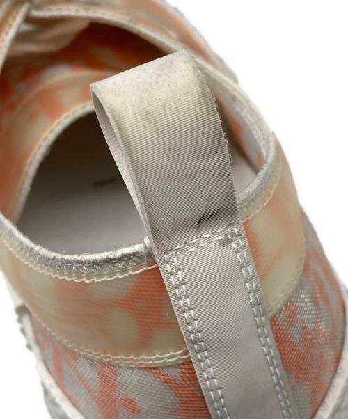 DIOR HOMME（ディオール オム）DIOR HOMME (ディオール オム) トロッターラバーキャンバス スニーカー ホワイト×オレンジ サイズ:42の古着・服飾アイテム