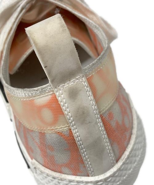 DIOR HOMME（ディオール オム）DIOR HOMME (ディオール オム) トロッターラバーキャンバス スニーカー ホワイト×オレンジ サイズ:42の古着・服飾アイテム