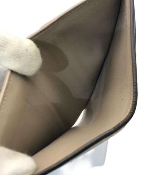 CELINE（セリーヌ）CELINE (セリーヌ) トライフォールドウォレット ブルー×ベージュの古着・服飾アイテム
