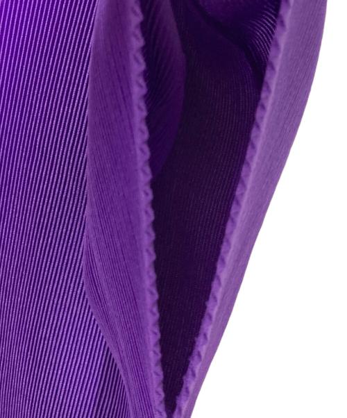 PLEATS PLEASE（プリーツプリーズ）PLEATS PLEASE (プリーツプリーズ) Vネックプリーツトップス パープル サイズ:3の古着・服飾アイテム