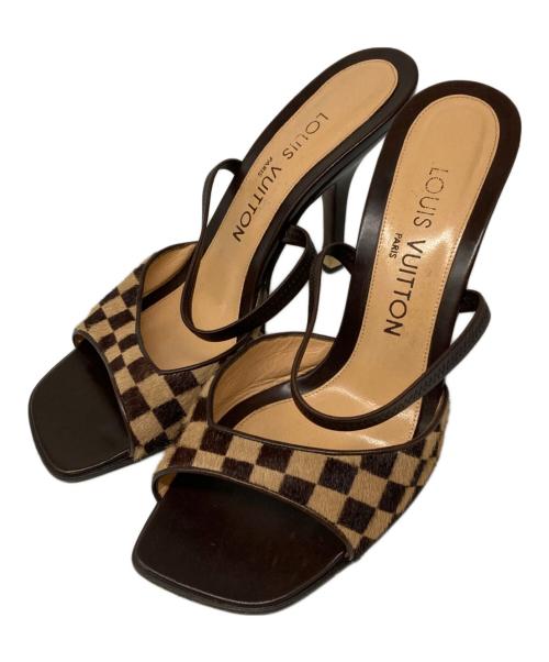 LOUIS VUITTON（ルイ ヴィトン）LOUIS VUITTON (ルイ ヴィトン) ダミエハラコミュール ブラウン サイズ:36 1/2の古着・服飾アイテム