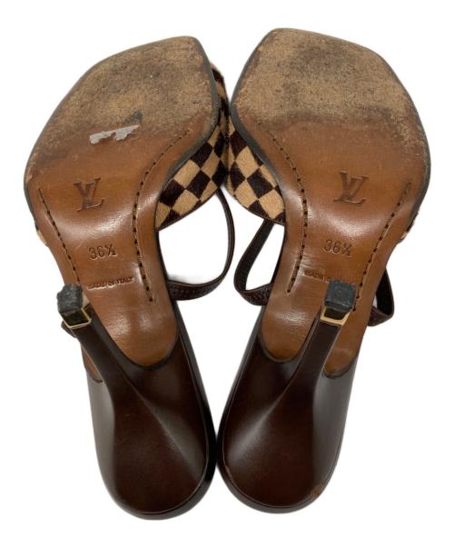 LOUIS VUITTON（ルイ ヴィトン）LOUIS VUITTON (ルイ ヴィトン) ダミエハラコミュール ブラウン サイズ:36 1/2の古着・服飾アイテム