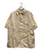 AURALEEオーラリー）の古着「WASHI DUCKCANVAS HALFSLEEVESHIRT」｜ベージュ