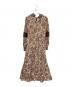 HER LIP TO (ハーリップトゥ) Winter Floral Long-sleeve Dress / ウィンターフローラルロングスリーブドレス ベージュ サイズ:Ｍ：7000円